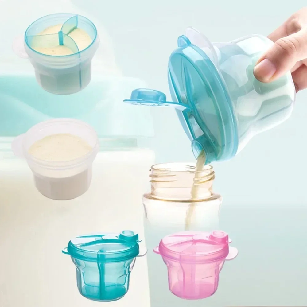 Baby Food Zone - 乳児用粉ミルク用 3 グリッド ポータブル フォーミュラ ディスペンサー、ビスフェノール