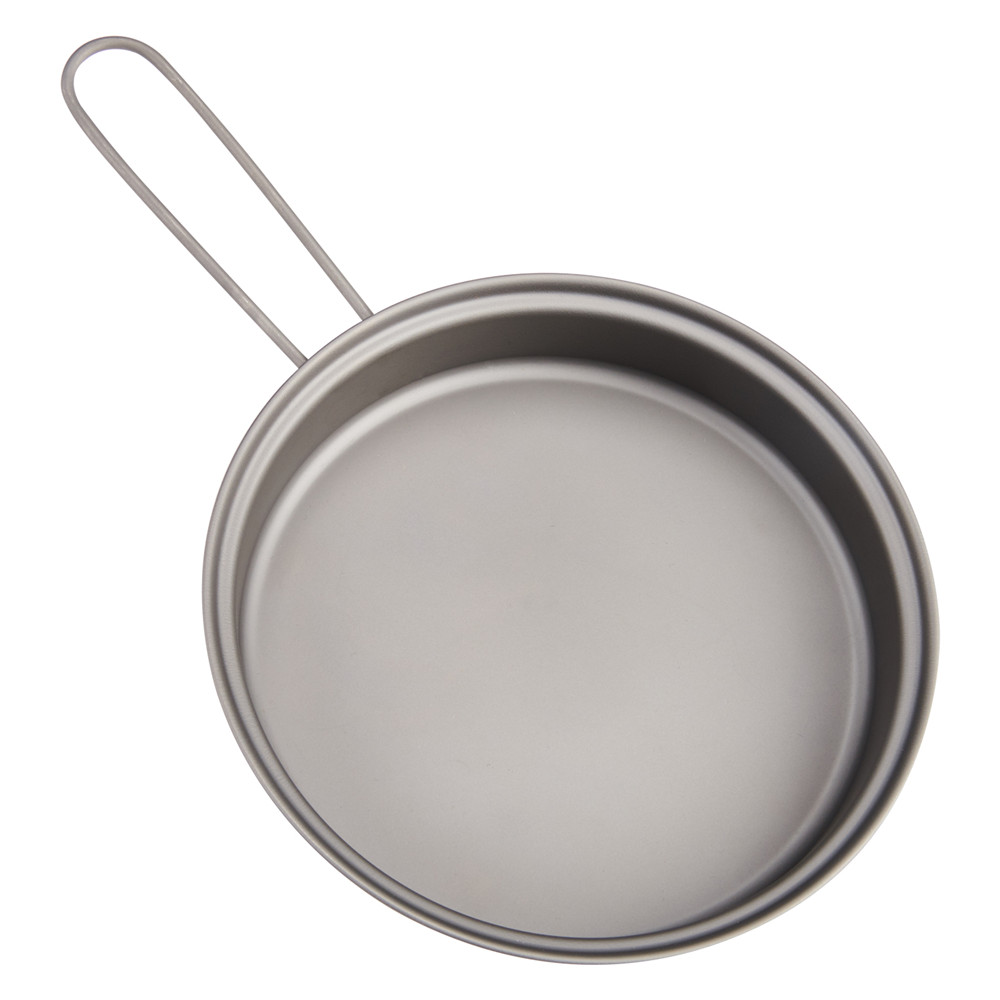 Weaning Spoon Set - Toaksチタンパン屋外調理器具セット折りたたみハンドル付き超軽量ポータブルチタン鍋