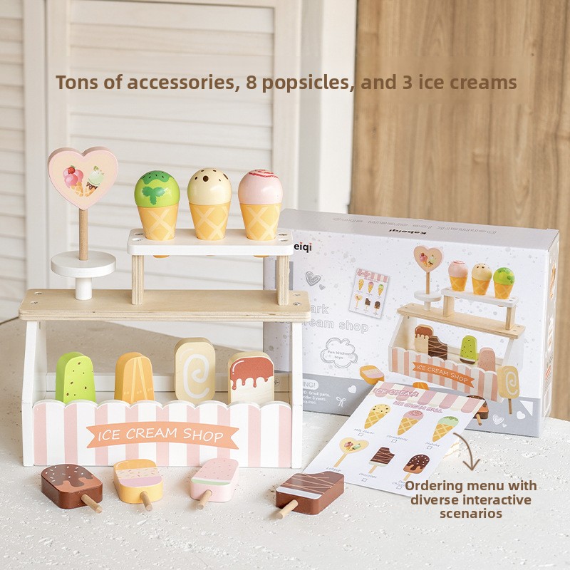Baby Food Restaurant - 子供のおもちゃパズル木製キッチンおもちゃセットミニチュア食品ベビーアクセサリーモンテッソーリ十分なボードゲームインタラクティブおもちゃギフト