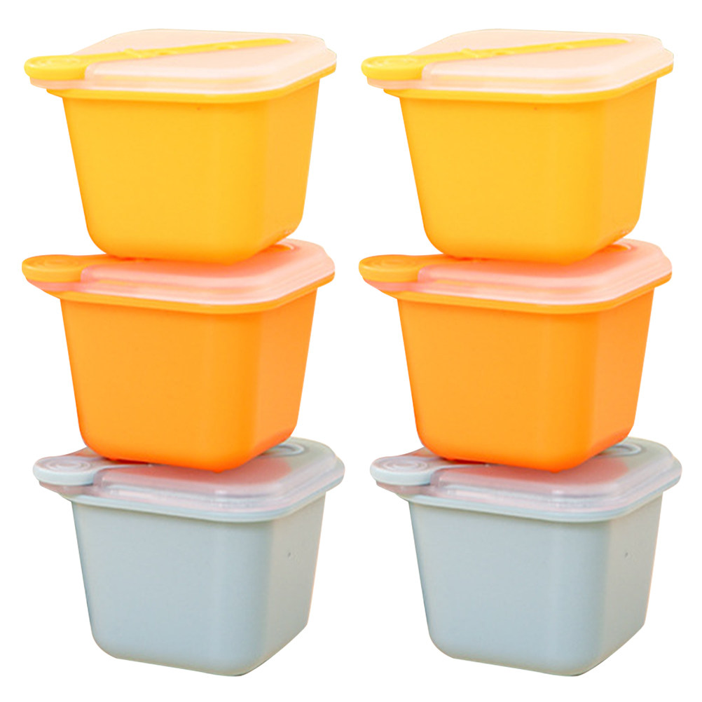 Baby Food Restaurant - 6個入りシリコン製アイスキューブ型セット、取り出しやすいノンスティック、積み重ね可能、ウイスキー、コーヒー、カクテル、ベビーフード、ホームバー、レストラン用