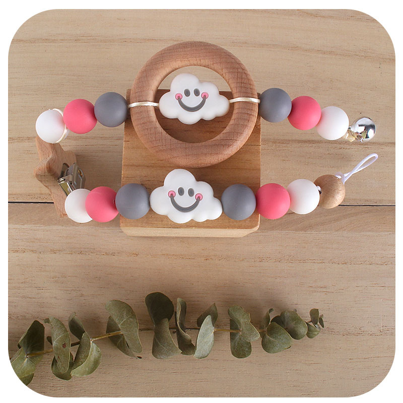 Baby Food Natural - ABCPICK DIY ベビーフードグレードのシリコーンゲル臼歯ブレスレットかわいい形状赤ちゃんのおもちゃ木製天然非毒性リングファッショナブルなベビーおしゃぶり