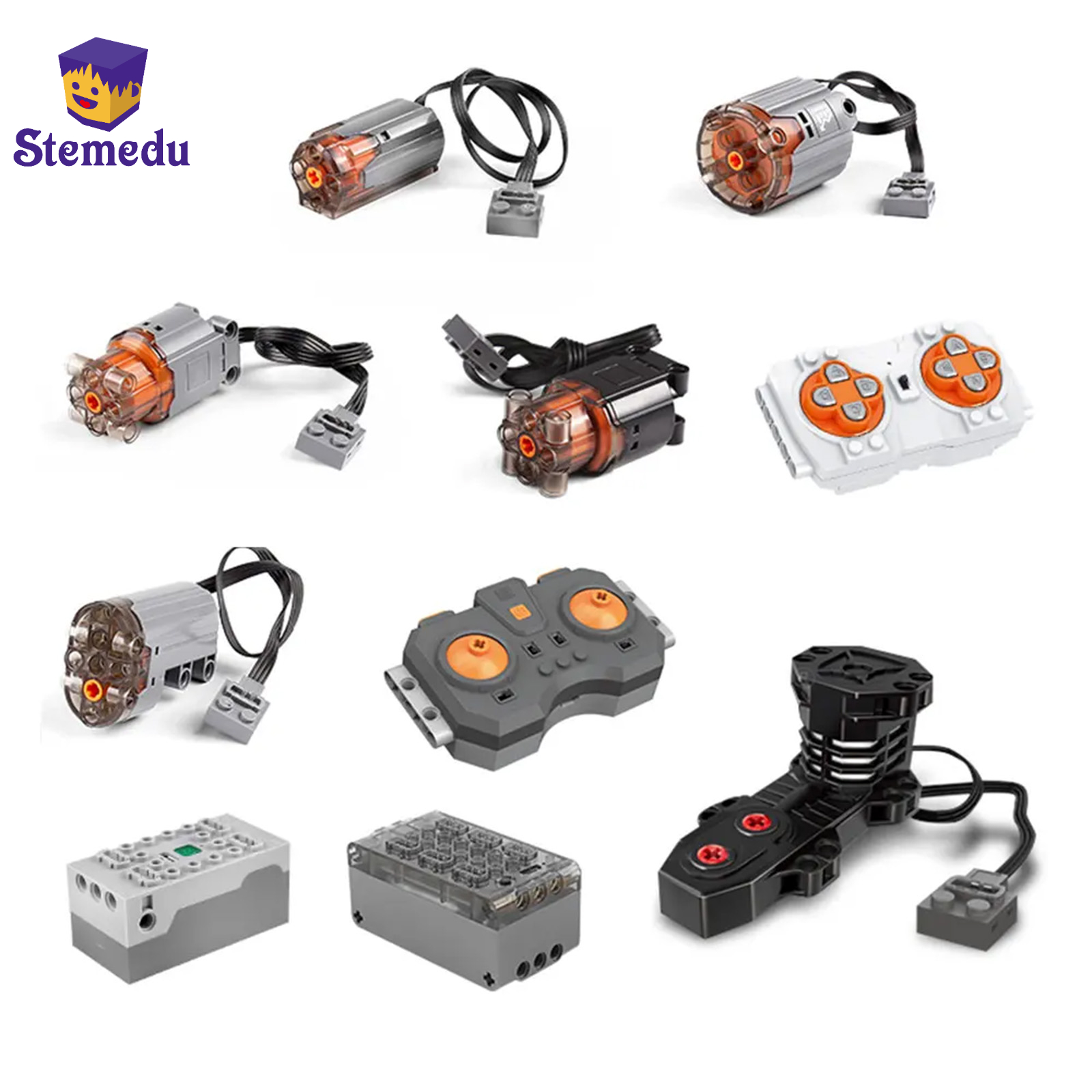 Lego Set Technic - 子供のための技術的なmoc電気モーター部品,l xlサーボモーター,リモコン付きバッテリーボックス,おもちゃキット