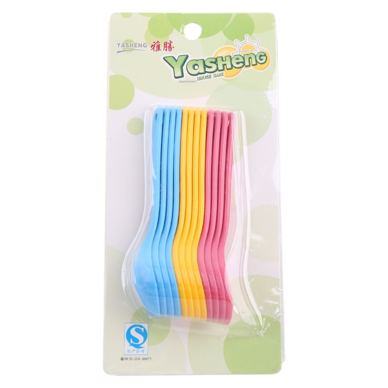 Weaning Spoon Set - 赤ちゃんのためのプラスチック製の食事スプーン,12個,幼児のための食品キット