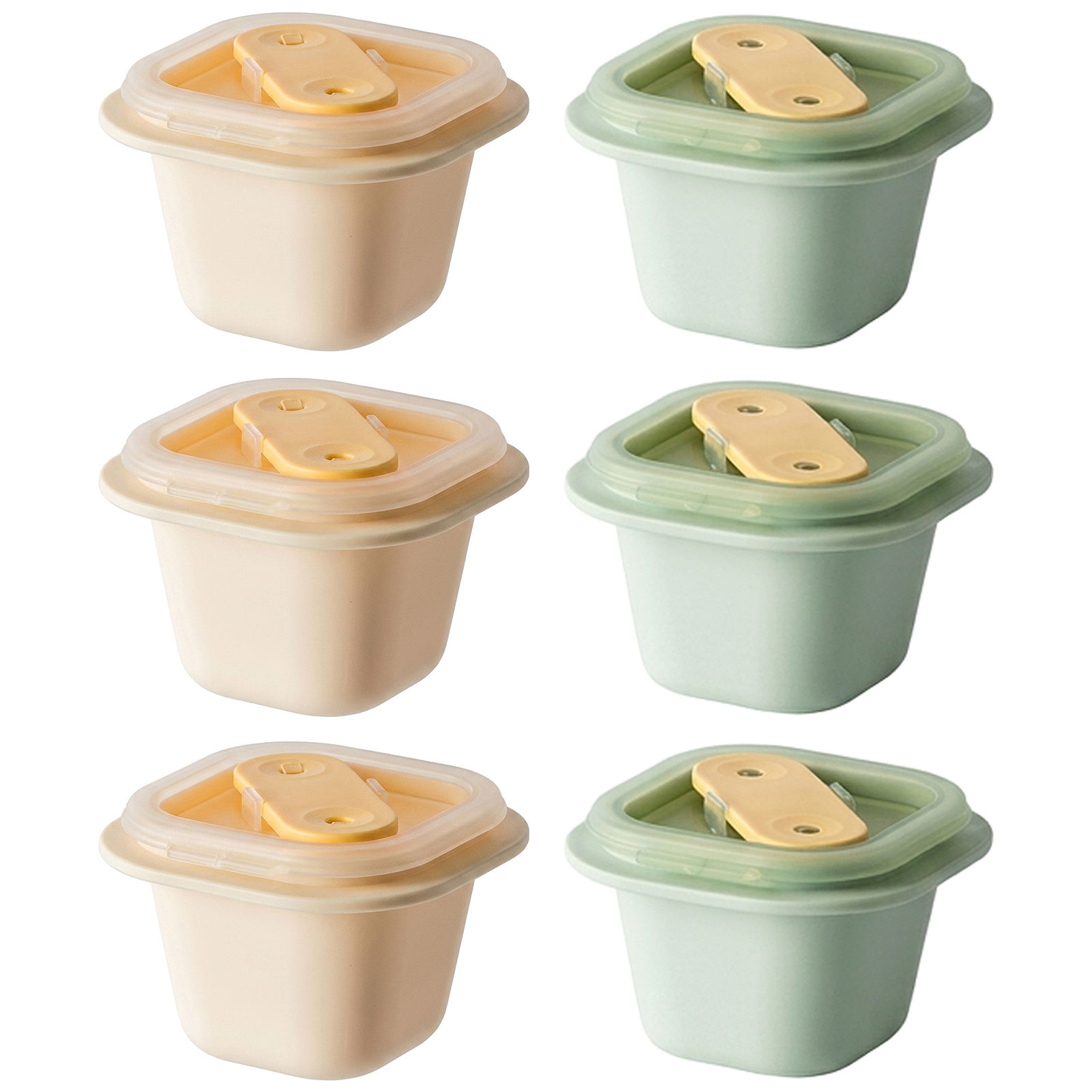 Baby Food Homemade - シリコン製アイスキューブトレイ型、独立したコンパートメント付き、自家製ベビーフードアイスキャンディーと氷のキューブ用