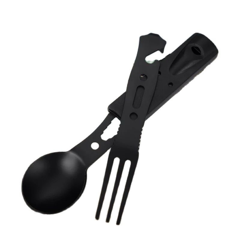 ステンレス製キャンプ用カトラリーセット、ホイッスル付き多機能 - Weaning Spoon Set のレビューと価格