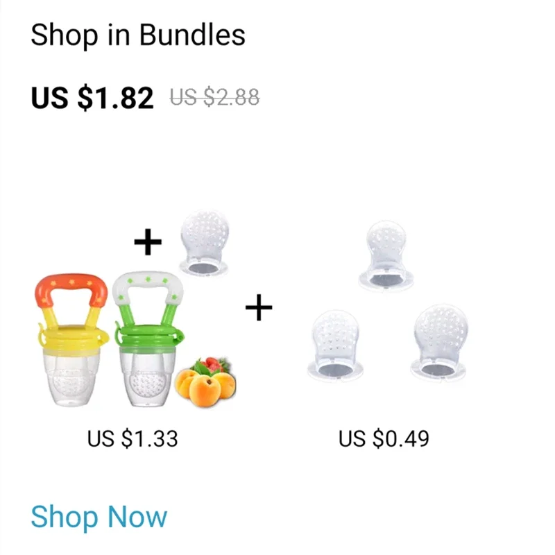生鮮食品ニブラーベビーおしゃぶりフィーダー子供フルーツフィー - Baby Food Strainer のレビューと価格