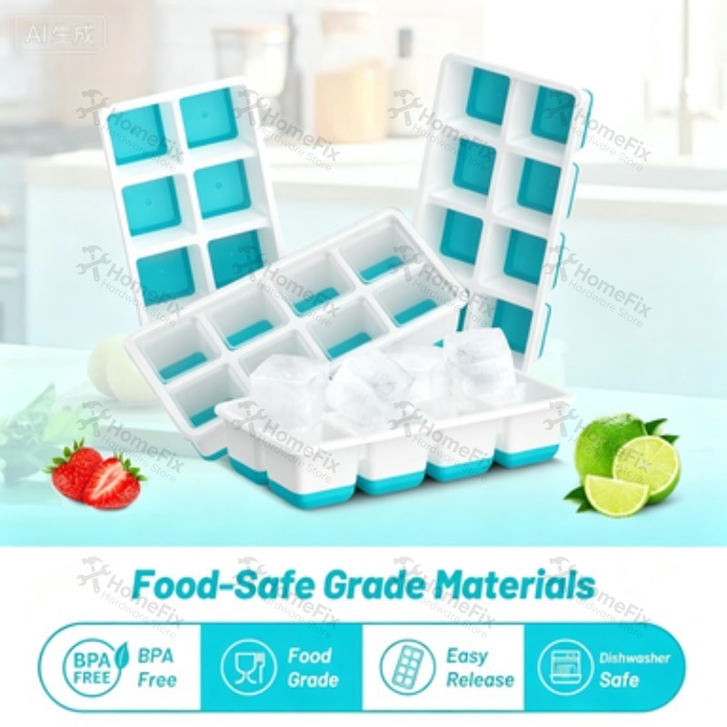 新しい8グリッド製氷皿、柔らかい底の自家製アイスクリームトレ - Baby Food Homemade のレビューと価格