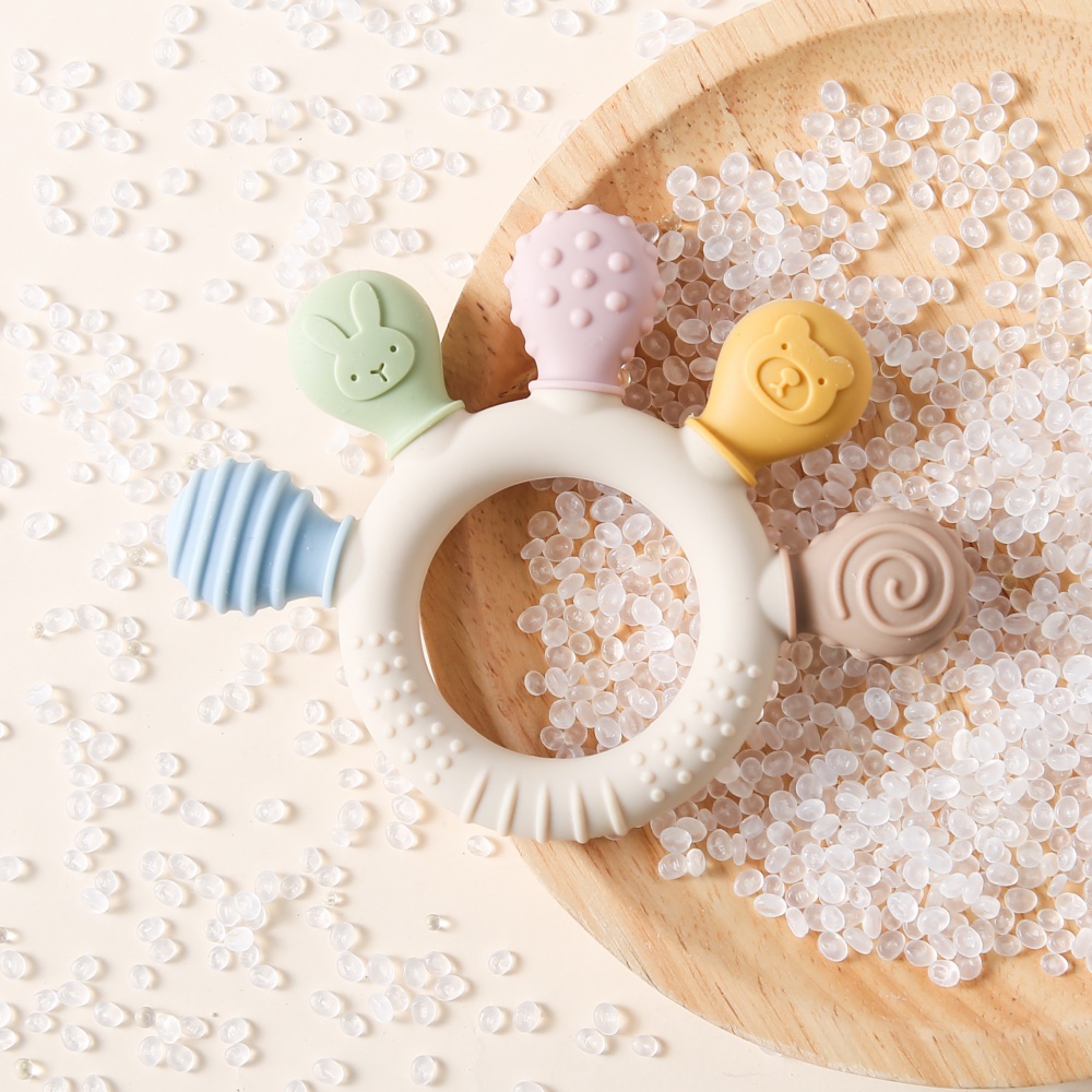 0〜12ヶ月のお子様向けおもちゃ、ベビーシリコン歯固め、不安 - Baby Food Natural のレビューと価格