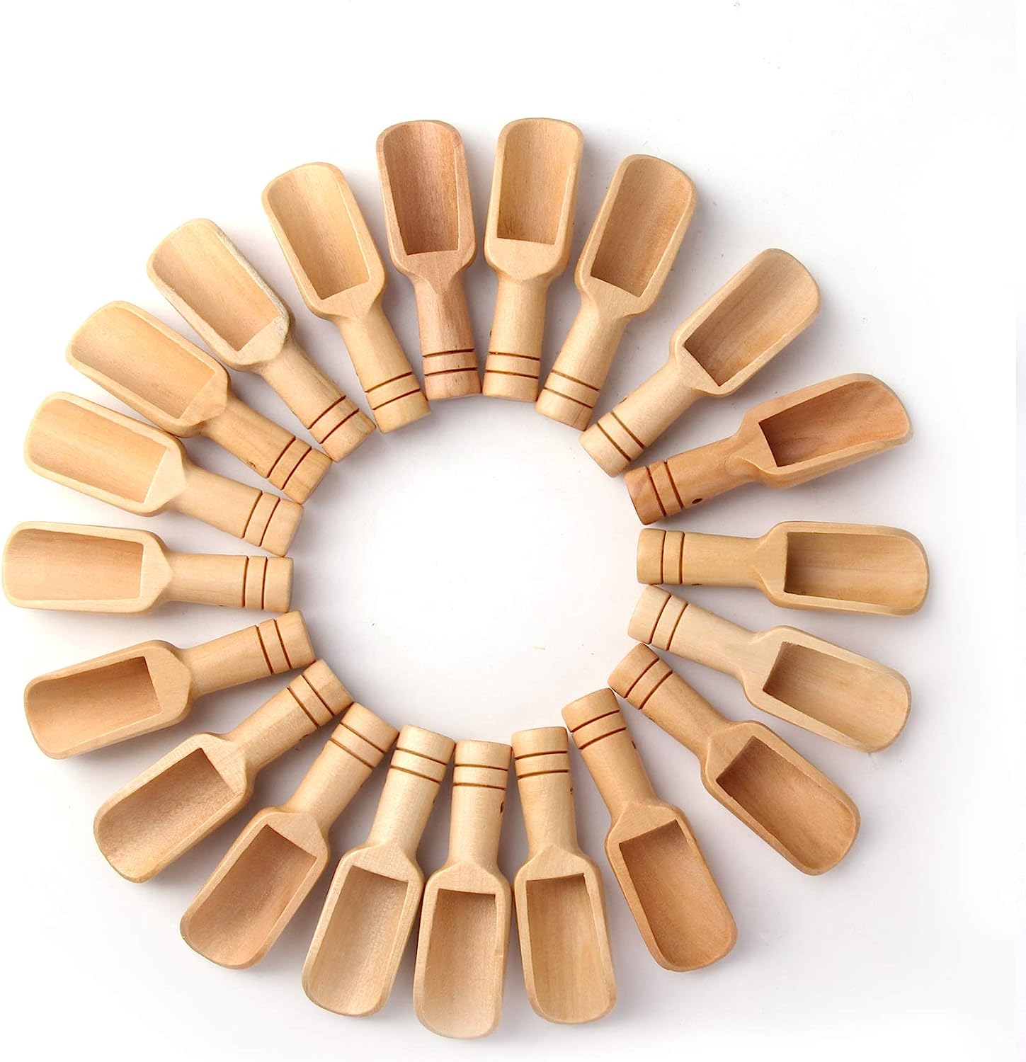10/30/50/100 個コーヒーミニ木製スプーンバスソル - Weaning Spoon Set のレビューと価格