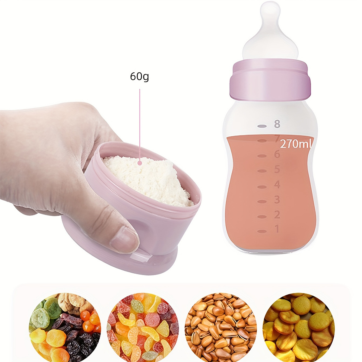 ストラップ付き大容量ベビーミルクパウダーコンテナ、ベビーフォ - Baby Food Zone のレビューと価格