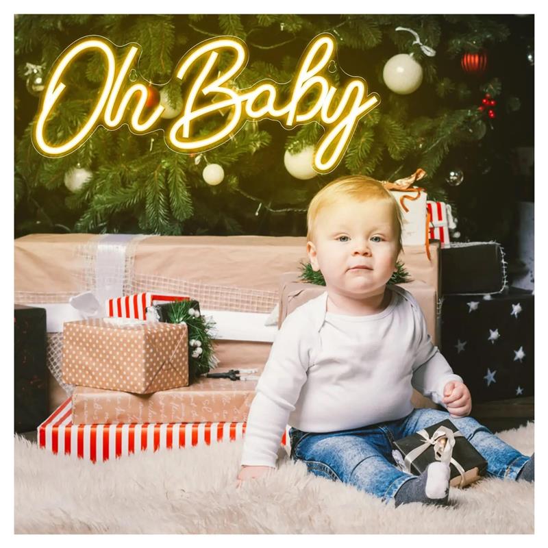 Oh Baby ネオンサイン 壁装飾用ライト 吊り下げ式 明 - Baby Food Restaurant のレビューと価格