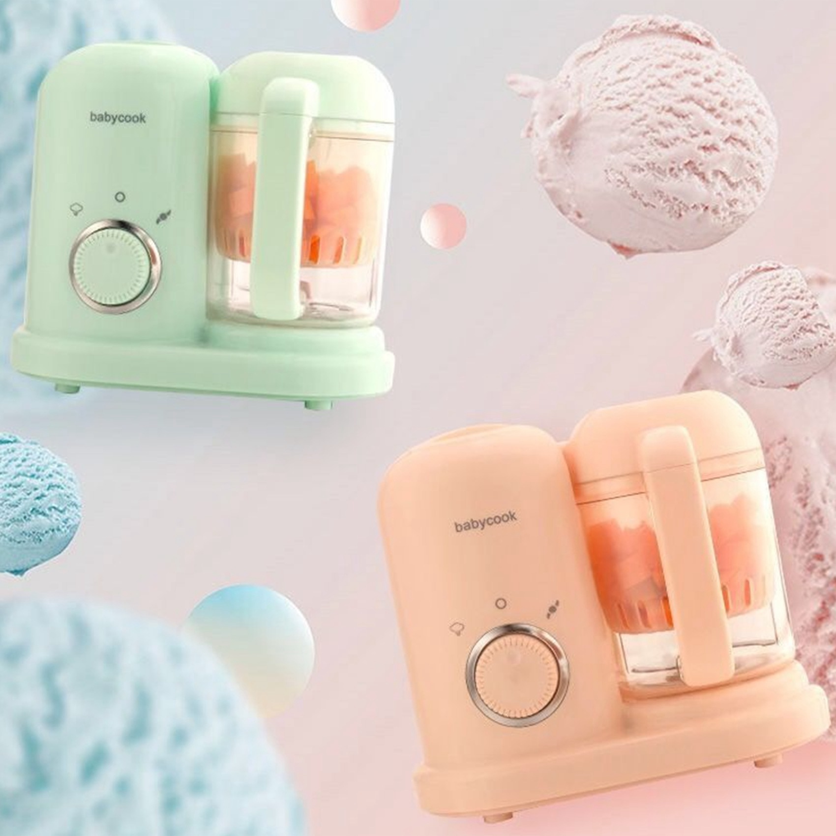 HIM-ベビーフードメーカー、多機能スチーマーグラインダーブ - Baby Food Steamer のレビューと価格