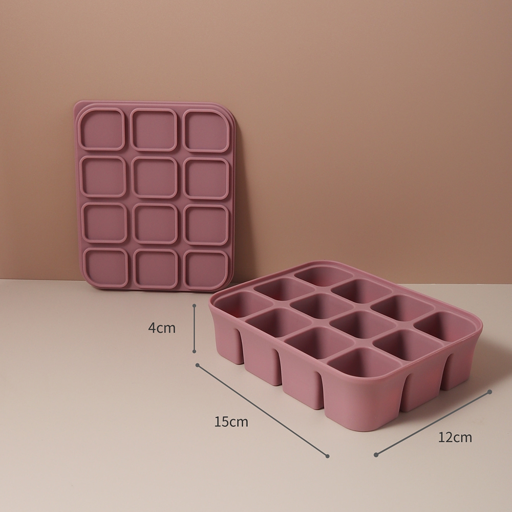 名前入りベビーフードフリーザートレイ、12セルBPAフリーシ - Baby Food Homemade のレビューと価格
