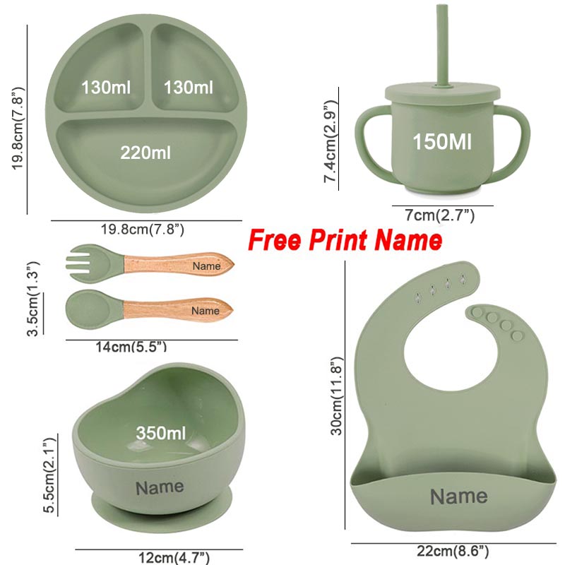 赤ちゃん用シリコンカップ,子供用食器,カスタマイズ可能な名前 - Baby Food Utensil のレビューと価格