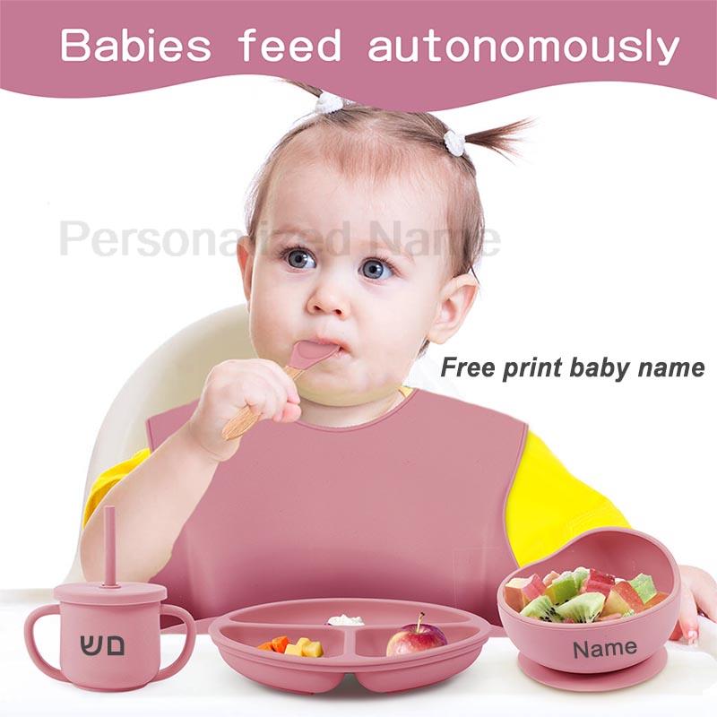 赤ちゃん用シリコンカップ,子供用食器,カスタマイズ可能な名前 - Baby Food Utensil のレビューと価格