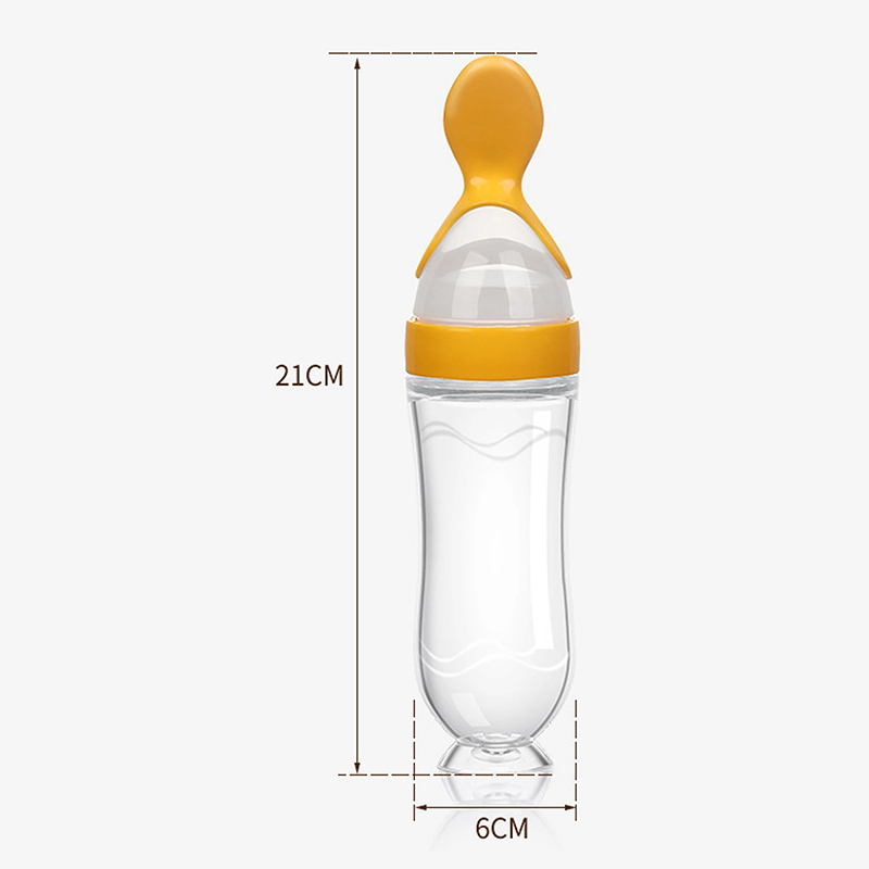 絞る哺乳瓶シリコーン新生児トレーニング米シリアル食品スプーン - Baby Food Zone のレビューと価格