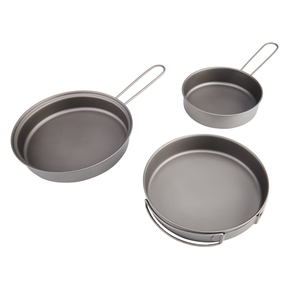 Toaksチタンパン屋外調理器具セット折りたたみハンドル付き - Weaning Spoon Set のレビューと価格