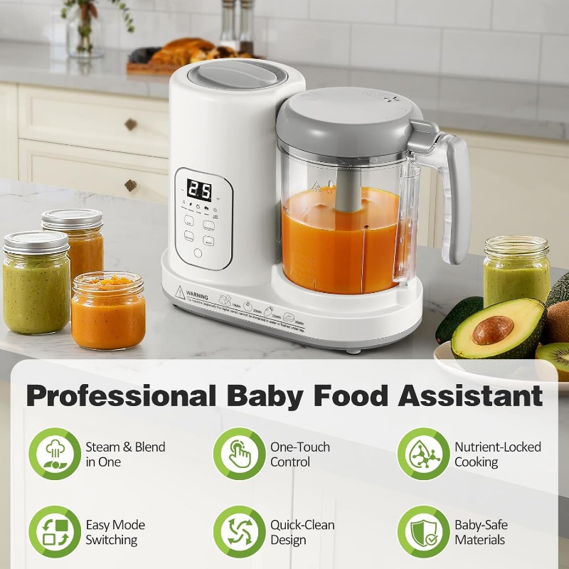 ベビーフードメーカー スチーマー ブレンダー 4 in 1  - Baby Food Steamer のレビューと価格