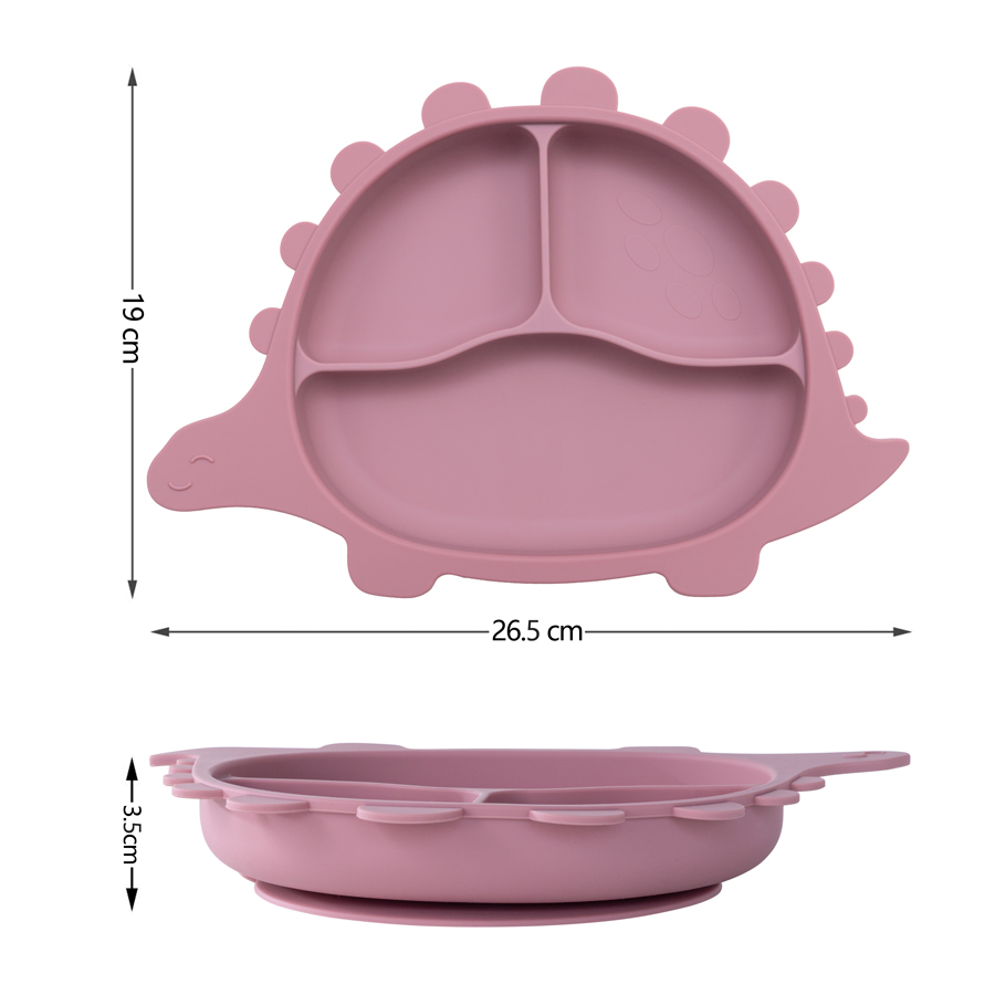赤ちゃん用シリコン恐竜皿,幼児用ダイニングプレート,トレーニ - Baby Food Chart のレビューと価格