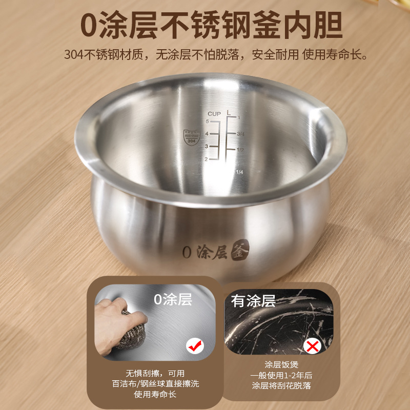 スマート低糖電気炊飯器蒸し器、保温機能付き、ポータブル家庭用 - Baby Food Steamer のレビューと価格