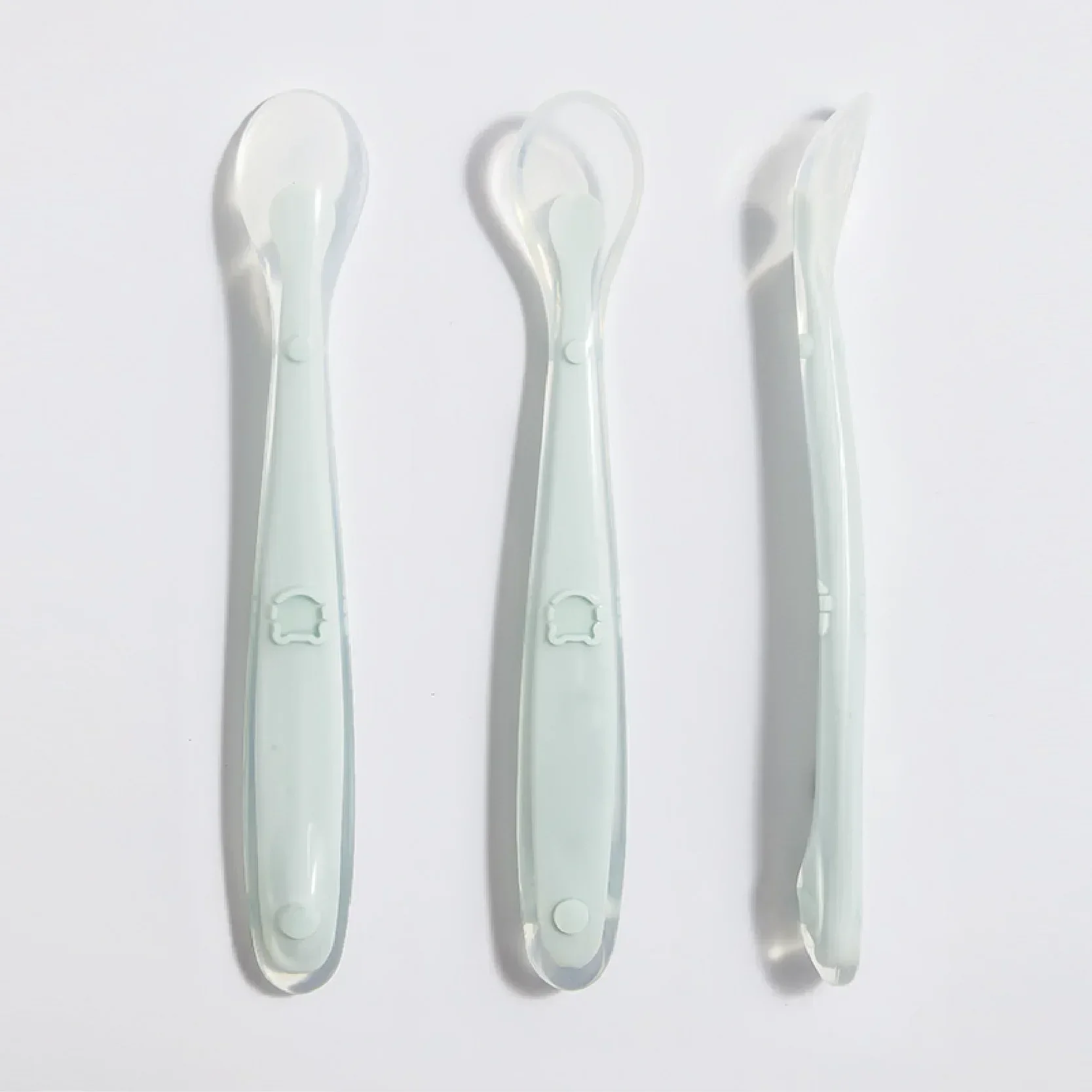 ソフトシリコンベビースプーン幼児補完食給餌トレーニングスプー - Baby Food Utensil のレビューと価格