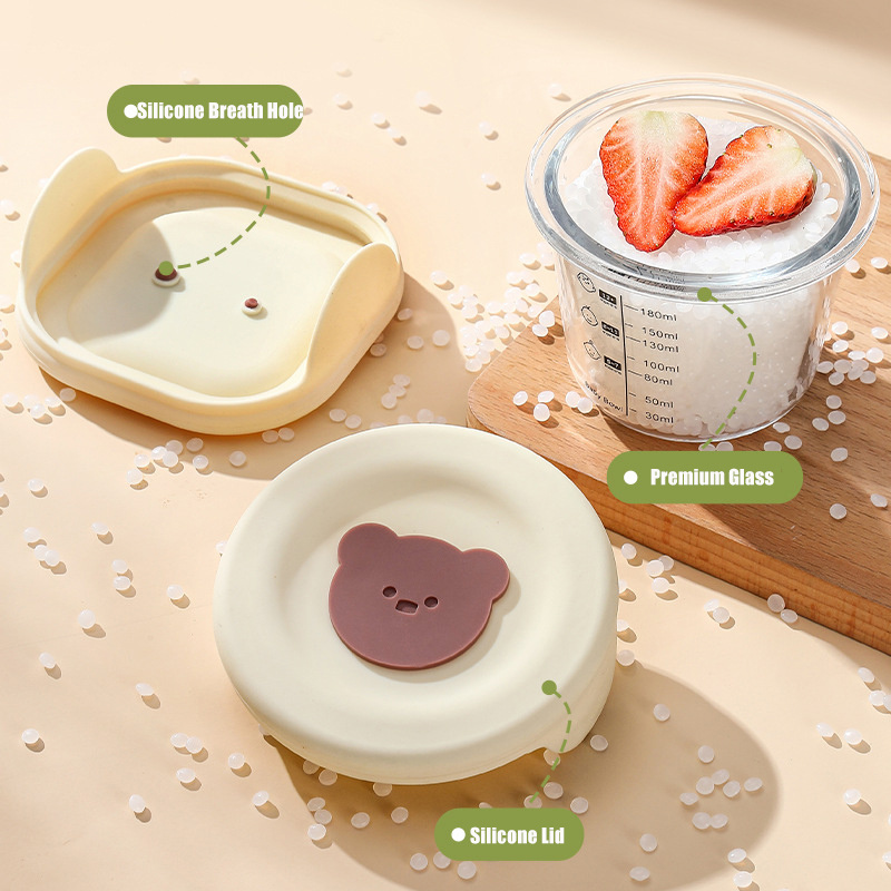 ふた付きベビーフード収納ジャー、幼児用の漏れ防止スナックピュ - Baby Food Category のレビューと価格