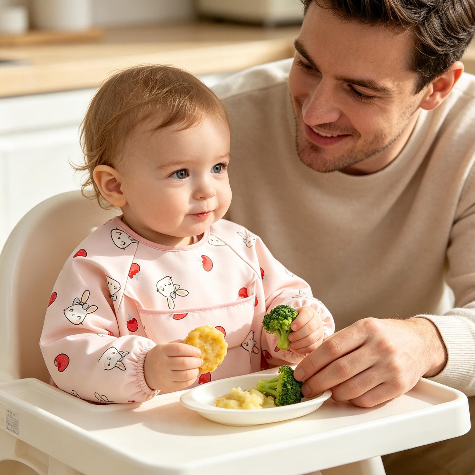 授乳スモック ソフト調節可能な大きなポケット 6-36 ヶ月 - Baby Food Restaurant のレビューと価格