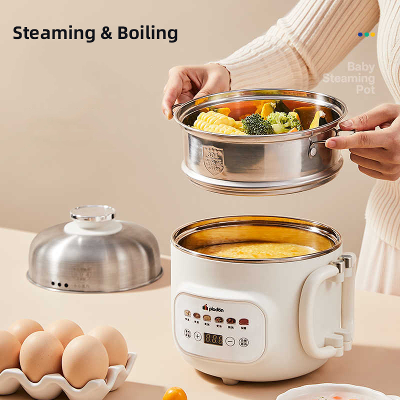 1.6L 電気調理鍋マルチクッカーミニ鍋折りたたみハンドル炊 - Baby Food Steamer のレビューと価格
