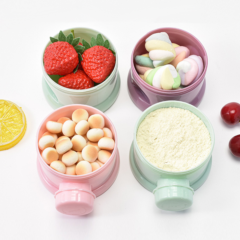 ストレージ 3/4 層ポータブル食品容器粉ミルクパウダーカー - Baby Food Zone のレビューと価格
