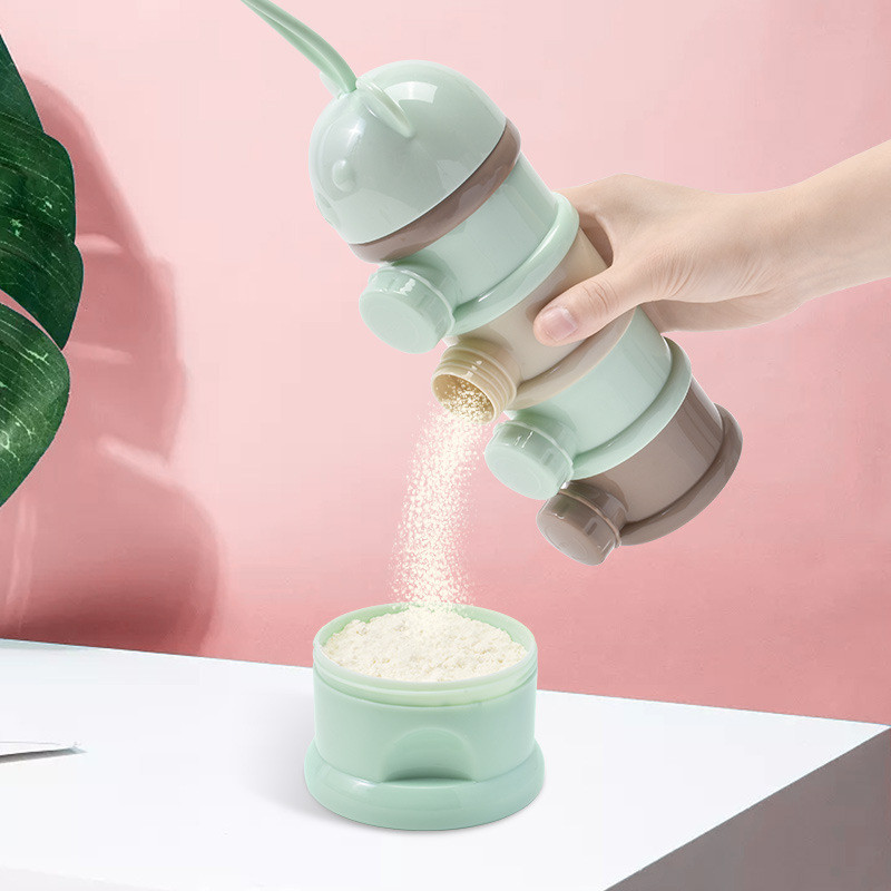 3/4 層ベアベビーミルクパウダーコンテナポータブル独立サイ - Baby Food Zone のレビューと価格