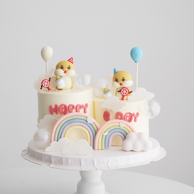 生まれたばかりの赤ちゃんの誕生日ケーキの装飾,満月の装飾品, - Baby Food Newborn のレビューと価格