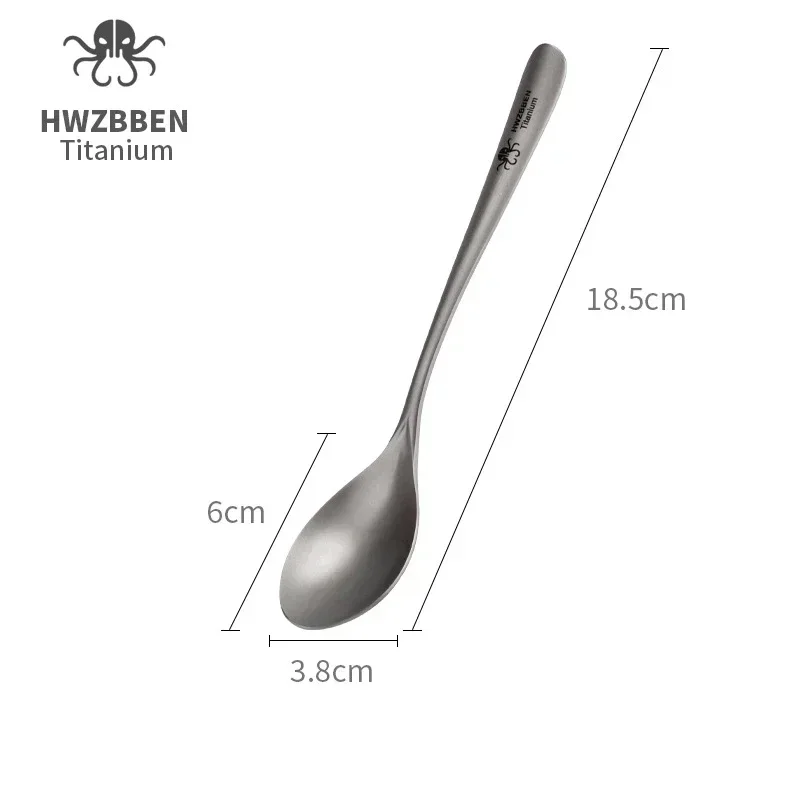 Hwzbben-チタン屋外キャンプ用食器、箸、フォーク、スプ - Weaning Spoon Set のレビューと価格